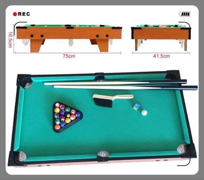 Mini Pool Table Set for Kids- Portable Indoor and Outdoor Table