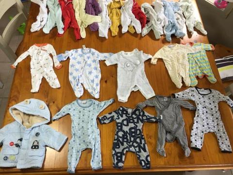 23 Baby size 0000 onesie bundle mainly bonds and jacket