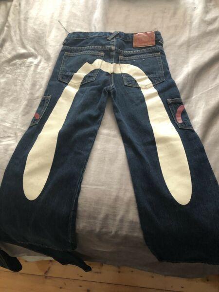 Funky used size 8 boys jeans from Dubai (Japanese)