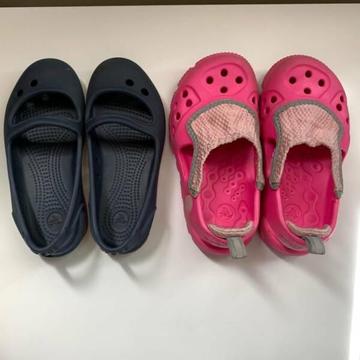 Crocs Little Girls Shoes x 2 pairs Size 9