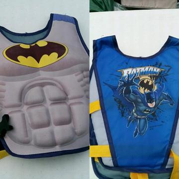 Batman Swim Vest Floatation Aide Kids Size Medium