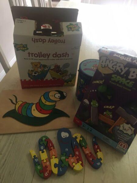 Bulk Adorable preschooler/toddler puzzles and games