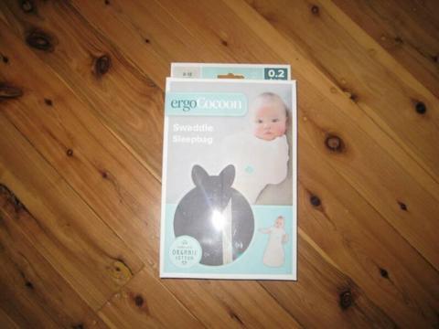 Ergo Cocoon Swaddle Sleep Bag 0.2 Tog 3 - 12 Months - AS NEW !!!
