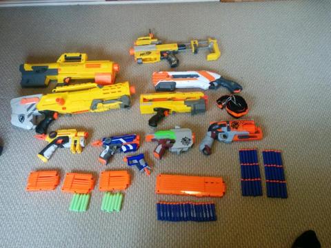Lot of 10 Nerf Guns darts, used in good condition