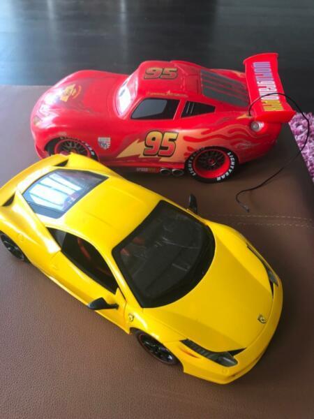 car toy and mask and soft toys