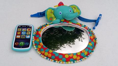Bright Starts Baby Car Mirror & Toy Smart Phone