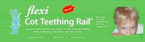 Flexi cot teething rail - brand new