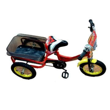 WowMart New Kid Ride on Toy Pedal Bucket Tricycle Trike Trailor