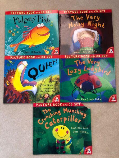 5 x picture book and CD set in near new condition