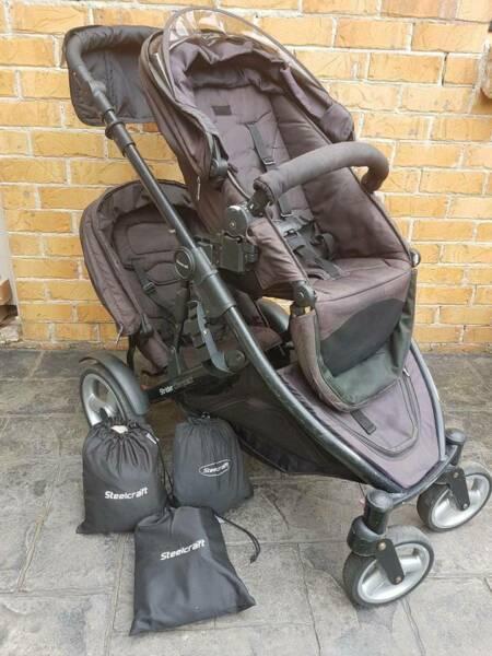 Steelcraft Strider Compact Stroller With Second Seat