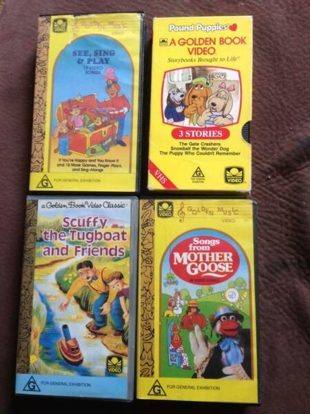free kid's VHS tapes- all in excellent condition
