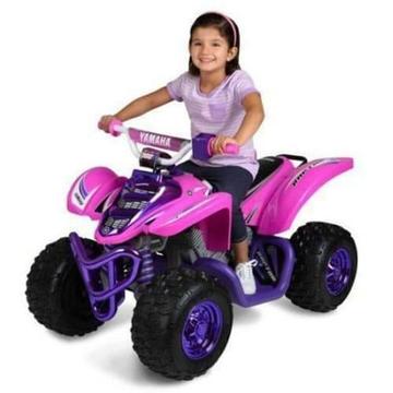 Yamaha 12 Volt Electric Raptor Quad ATV Pink and Purple Kids