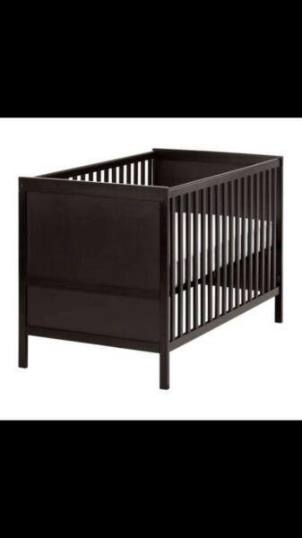 Ikea Sundvik Cot Toddler Bed with Mattress RRP $359 bundle