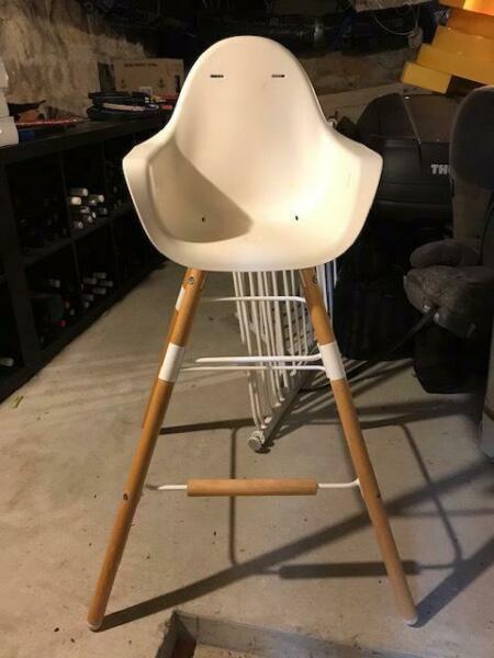 Evolu High Chair and White Tray - great condition