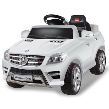 Benz Kids Ride On Car With RC ML350 White 7996