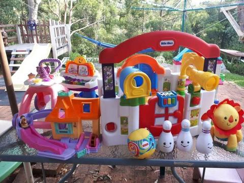 Fisher price and little tikes kids toys