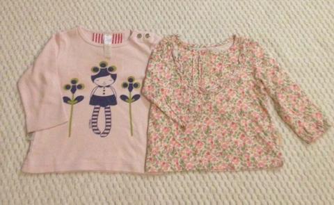 Baby girl long sleeve tshirts size 00 3-6 months