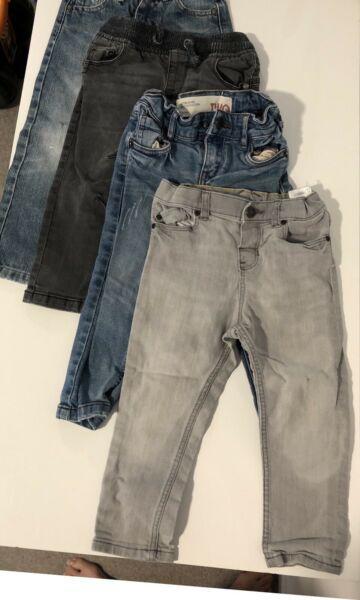 Toddler boys jeans x 4 (size 2)