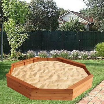 Kids Sandpit Wooden Play Large Round Outdoor Sand Pit 332