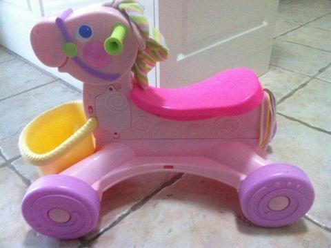 Fisher price ride on musical pony