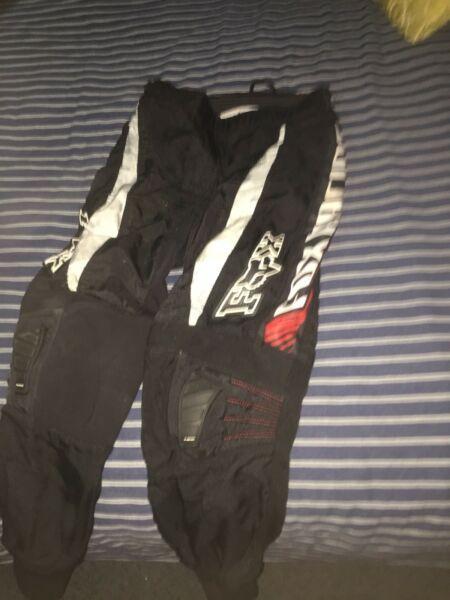Motorcross pants 8 year old