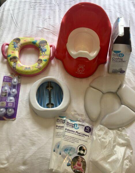 TODDLERS TOILET TRAINING POTTIES (Includes all 7 item)