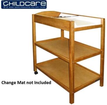 Baltic timber childcare change table with safety harness