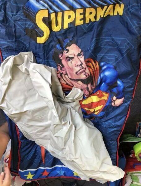 Superman BYO Junior Bed (Camp bed/ sleepover bed)