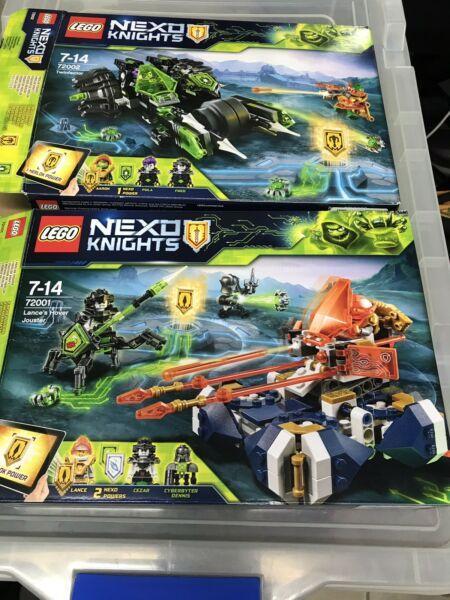 3x Lego Nexo Knights Black Night Mech Jouster Twinfester