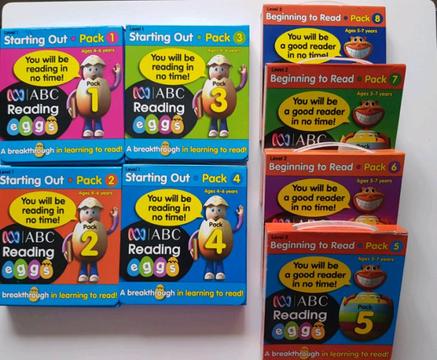 Reading Eggs - bulk pack (packs 1-8)