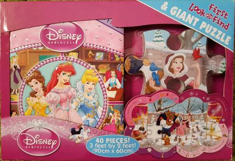 Disney Princess book and puzzle set