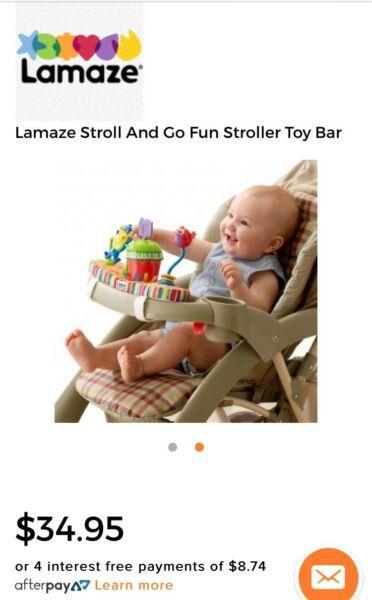 Lamaze Stroll And Go Fun Stroller Toy Bar