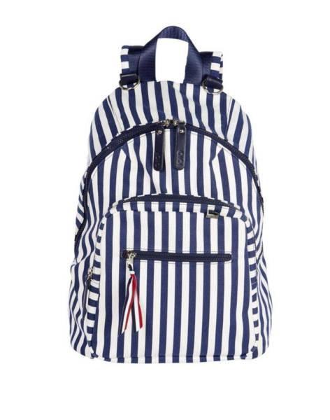 NEW OiOi Backpack Nappy Bag Navy amp White Stripe