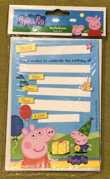 Peppa Pig party invitations