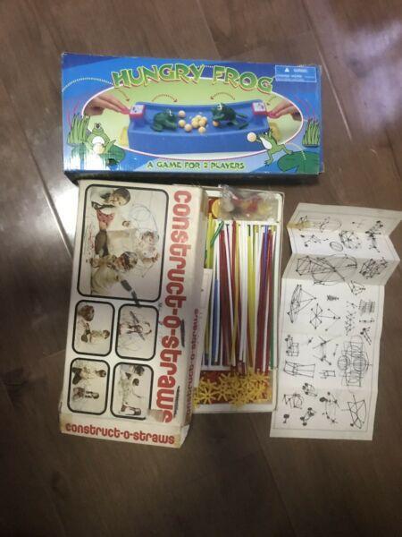 Hungry Frog And Construct-O-Straws Games