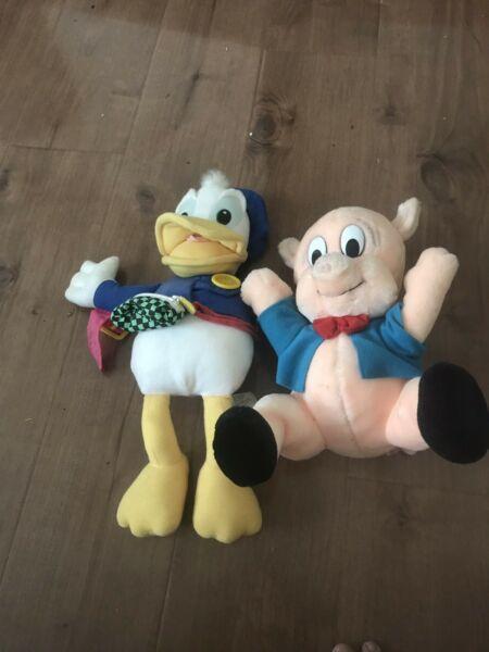 Daffy Duck and Porky Pig Toys