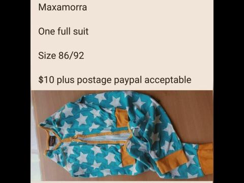Maxamorra full suit size 86/92