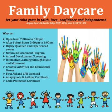 Family Day Care - Kellyville Ridge