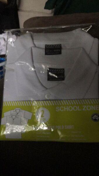 White school shirts 2 pack new