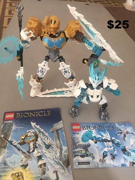 Lego Bionicle, Nexo knight sets near new, with instruction books