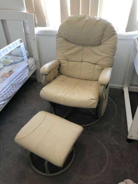Baby Nursery rocking chair and foot rest