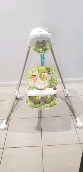 Fisher Price Rainforest Friends Cradle n Swing