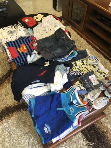 Over 60 items size 0 boys clothes