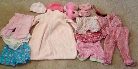 Size 0 baby girls clothes - 39 items: Sprout, Max n Tilly