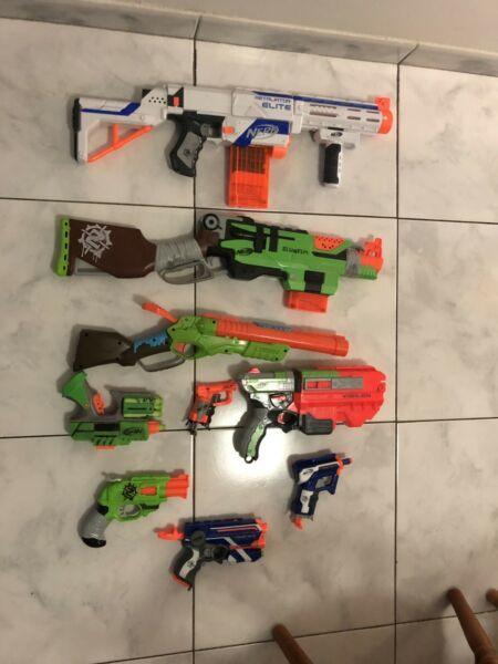 Great nerf guns in great condition(almost brand new)
