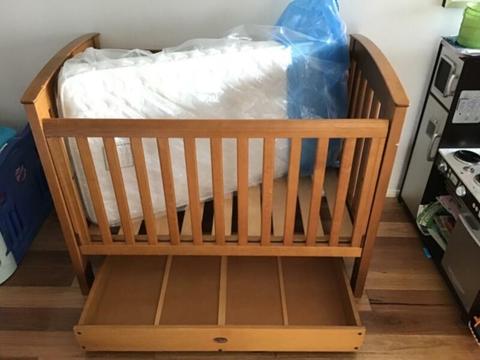 Boori country cot, trundle and change table with storage