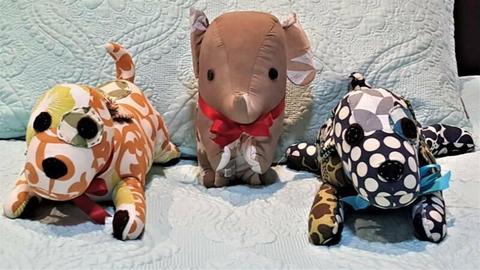 Patchwork Homemade Toys - Sets of 3