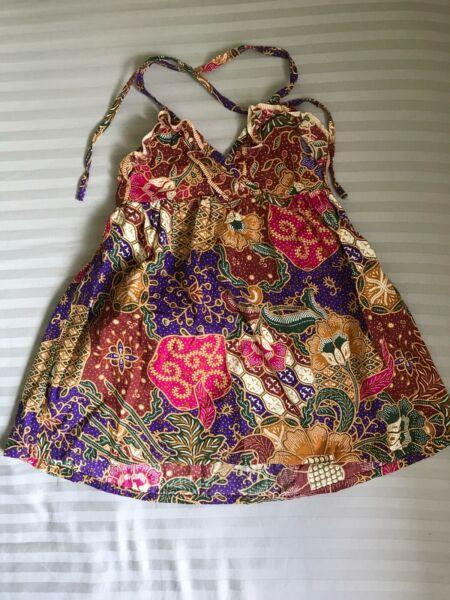 Girl's summer dress cotton batik