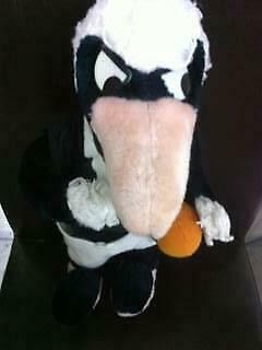 1 Black and White Magpie Soft Toy
