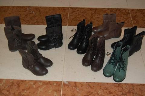NEW GIRLS LEATHER FASHION BOOTS BY OLD SOLES SIZE 31 EUR/ 12.5 AU